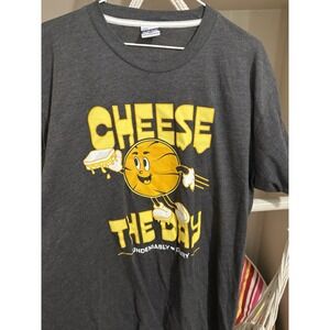 Cheese The Day Charlie Hustle Basketball Shirt Gray Size XL